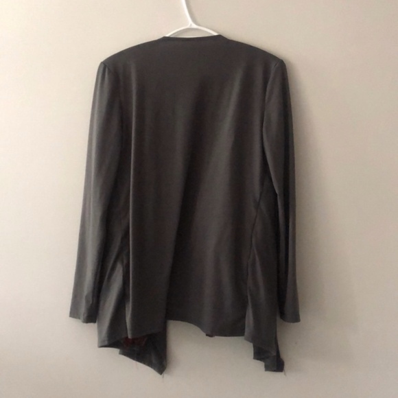 NEW!! Plaid grey cardigan size S - Picture 3 of 4